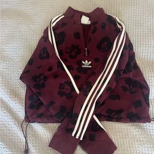 adidas originals cropped sweatshirt